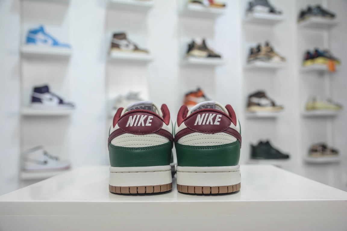 N1KE-Dunk Low Gorge Green  男女同款 綠色紅勾