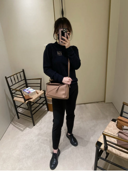 羅L威-Puzzle bag 豆沙粉集合圖