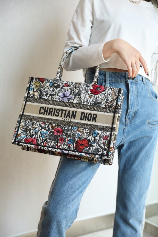 Dior Book Tote-小號36.5cm-月季花系列