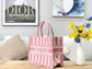 Dior Book Tote-小號36.5cm-粉色條紋