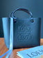 羅L威-Anagram Tote 手袋 平紋 黑色 小號