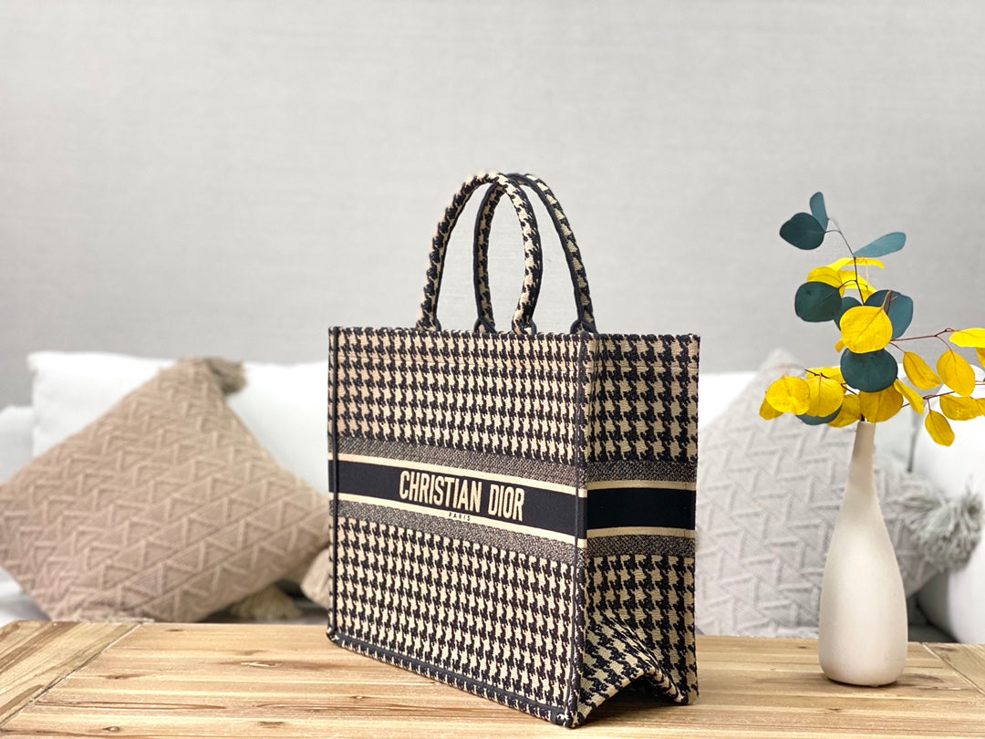 Dior Book Tote-大號41.5cm-千鳥格