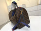 Lou-經典Keepall 45 旅行袋 波士頓包 老花咖色