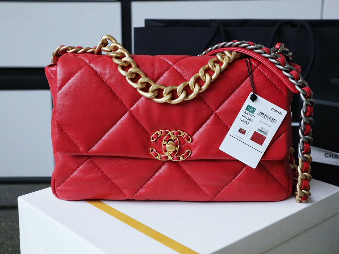 Chanel 19Bag-中號紅色