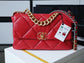 Chanel 19Bag-中號紅色