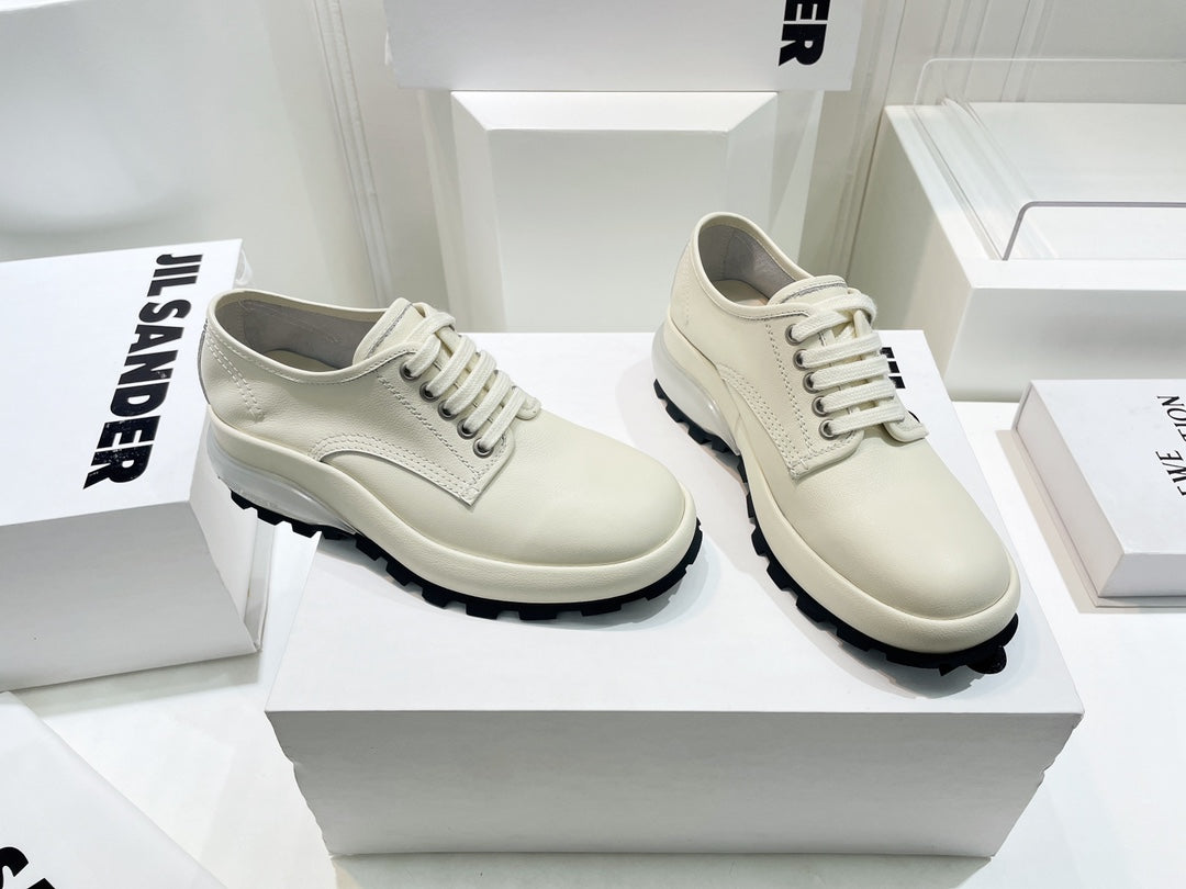Jil sander-2022秋冬 爆休閒系列 厚底透明跟低幫休閒鞋 情侶款