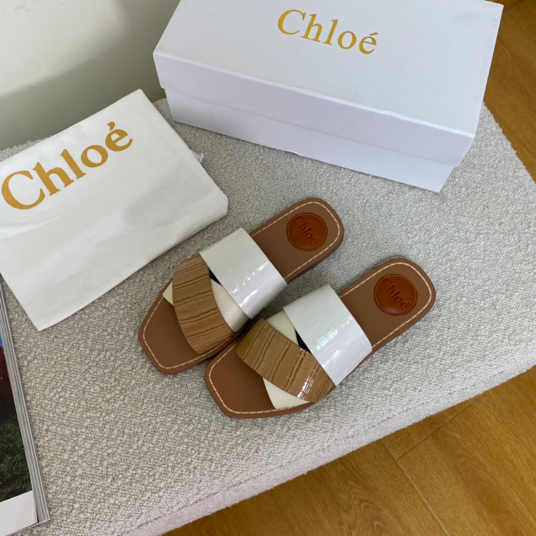 Chloe鞋-Chloe 拼色拖鞋