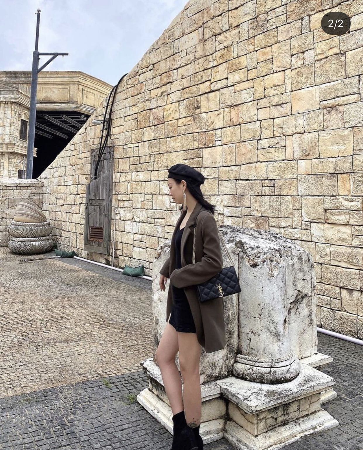 聖Y羅-Becky菱形絎縫小羊皮鏈條包
