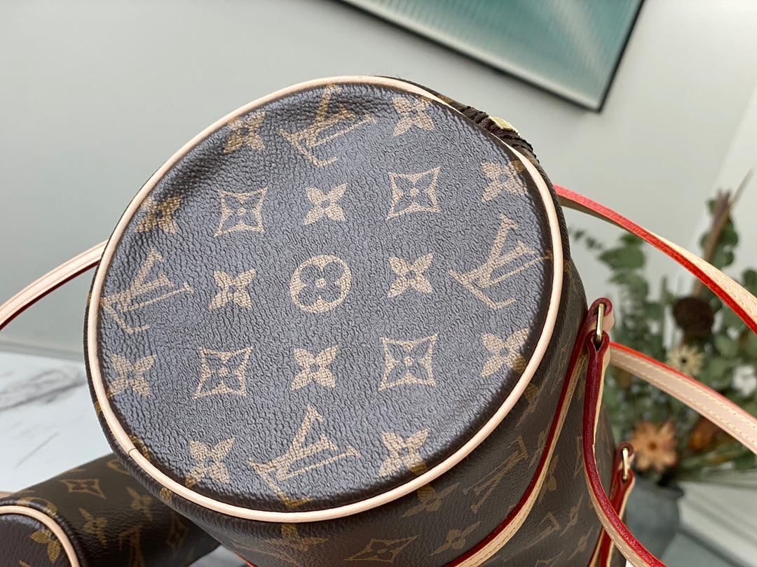 LV M51385 復古VINTAGE圓筒子母包