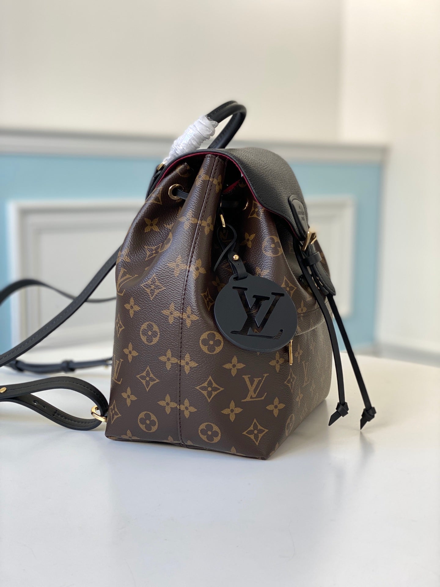 LV M45515 黑色 Montsouris 小號雙肩包