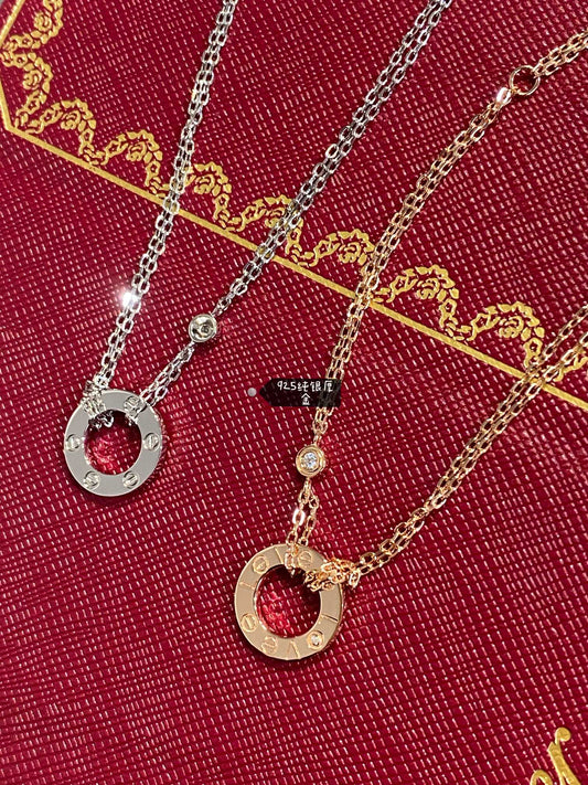 Cartier Love 雙層小圓餅手鍊