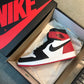 N1K-AJ1Mid 高筒板鞋 休閒鞋 黑紅色