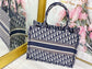 Dior Book Tote-小號36.5cm-深藍老花