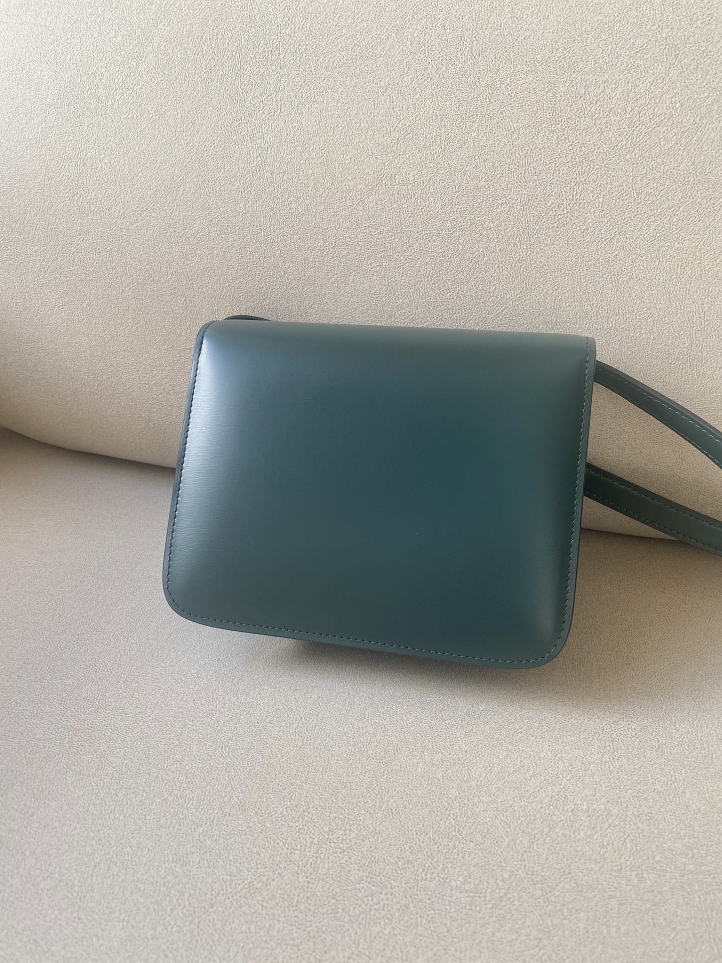 賽C家-Box Teen 拋光小牛皮手袋-墨綠色