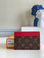LV M67478 紅色老花 Pallas 三折短夾