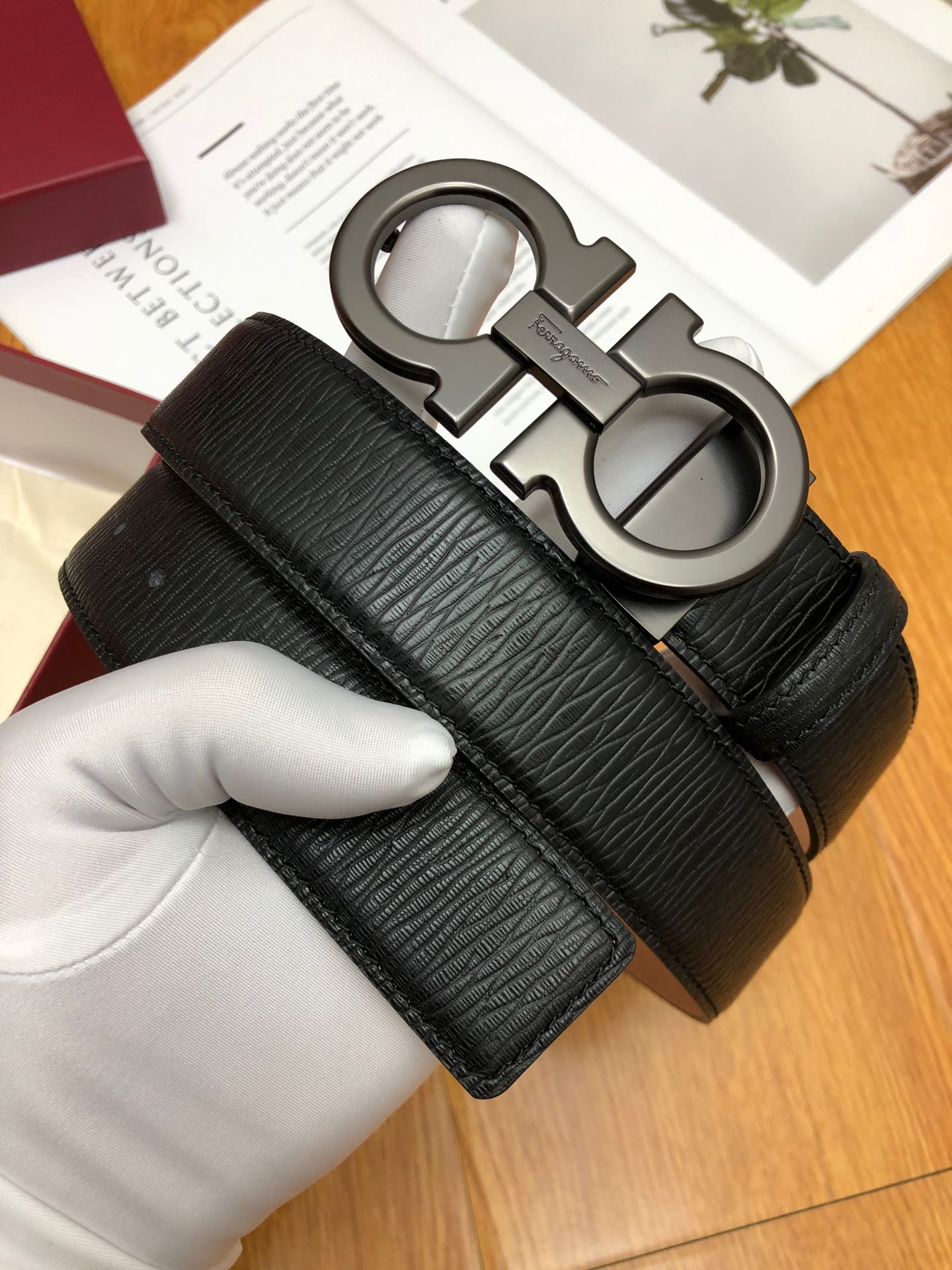 SF菲拉格-皮帶-3.5cm-男款