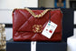 Chanel 19Bag-小號棗紅色