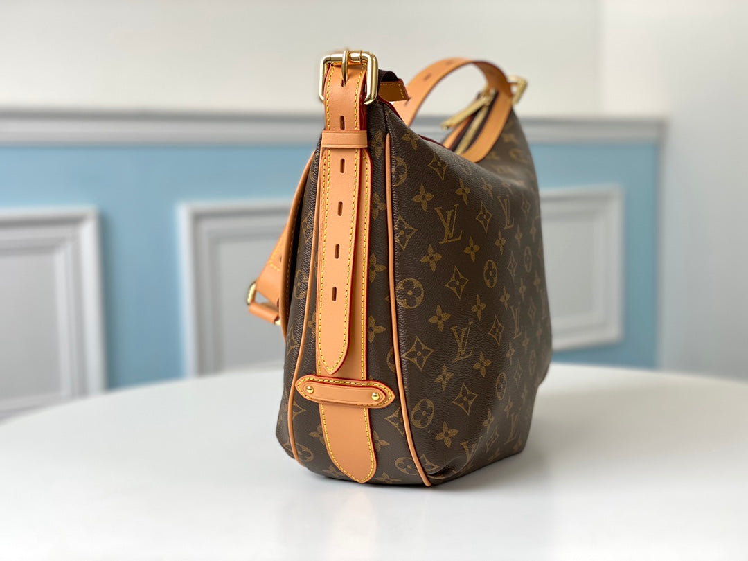 LV M40075 老花 Tulum 中古金豆手袋