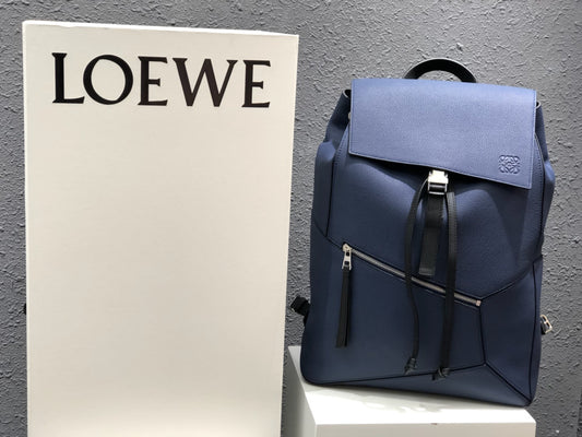 Loe-Puzzle Backpack 後背包 藍色