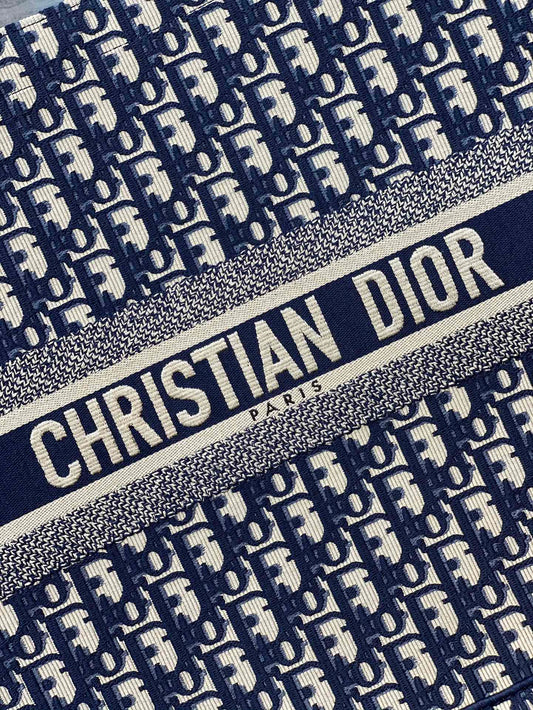 Dior Book Tote-大號41.5cm-深藍老花