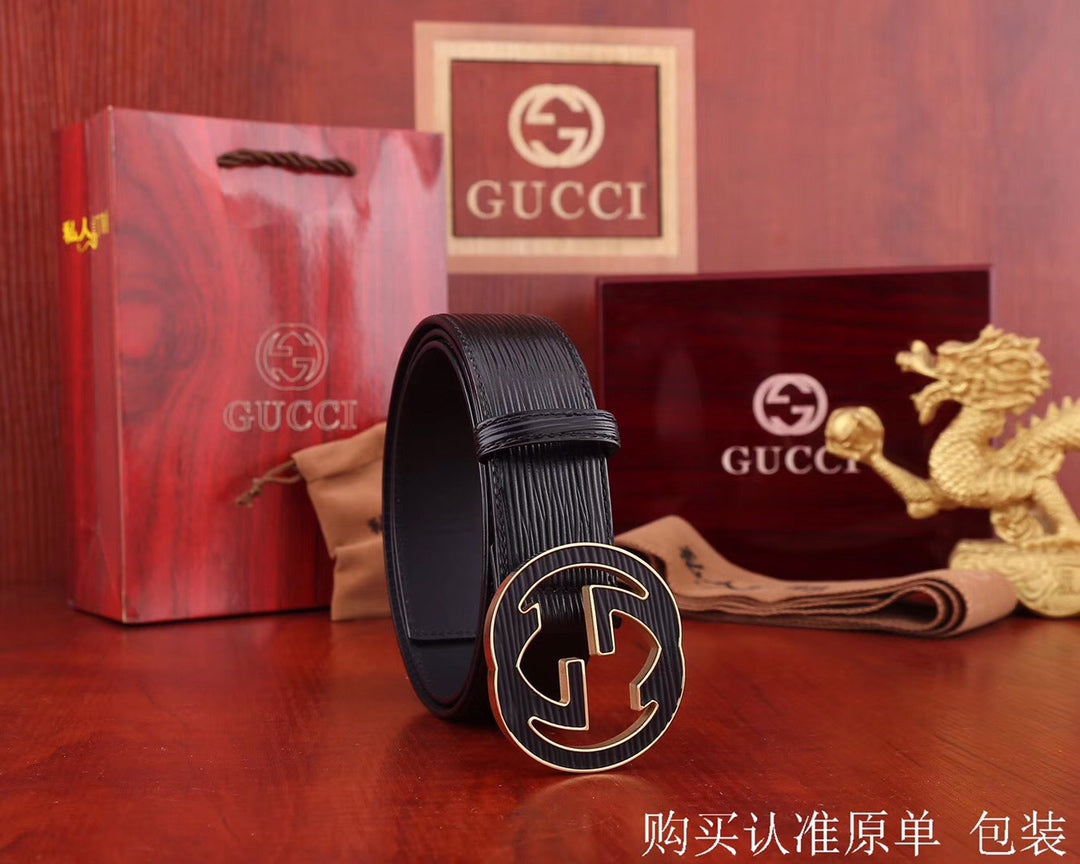 古G家-皮帶-3.8cm-男款