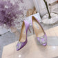 Manolo Blahnik-尖頭 高跟鞋 細跟鞋 紫色