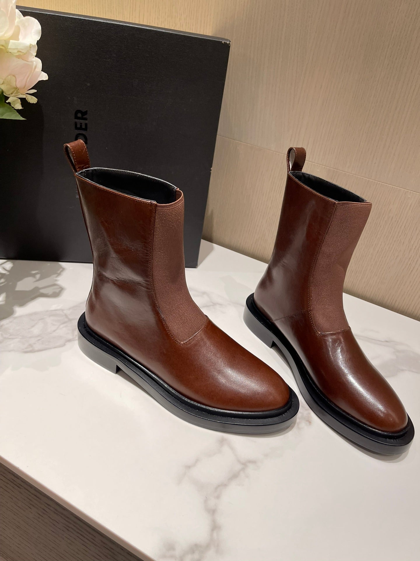 Jil sander-2022新款 切爾西短靴