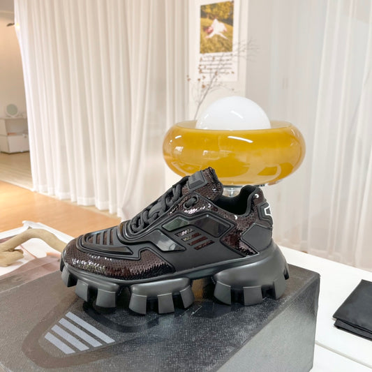 Prada 鞋-Prada 2022早春款 亮面老爹鞋