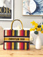 Dior Book Tote-小號36.5cm-多色條紋