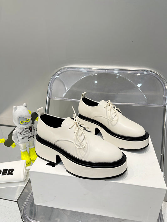 Jil sander-2022秋冬新款 淺口繫帶單鞋
