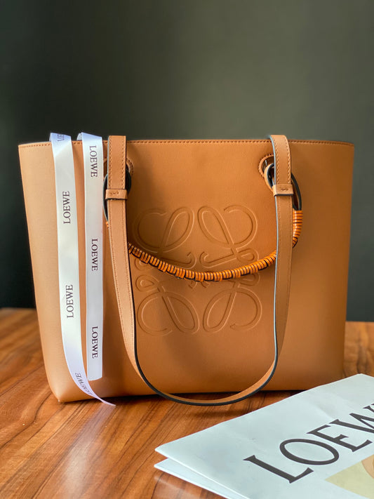 羅L威-Anagram Tote 手袋 牛皮 焦糖色 小號