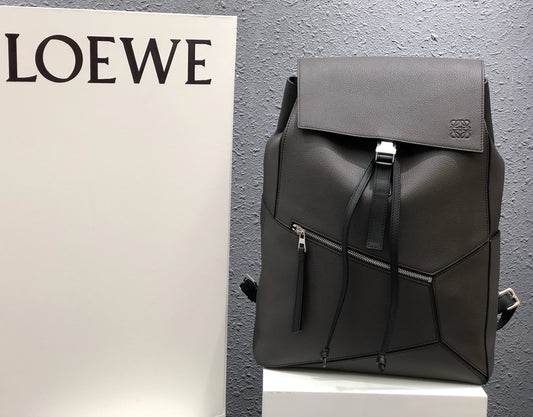 Loe-Puzzle Backpack 後背包 黑色
