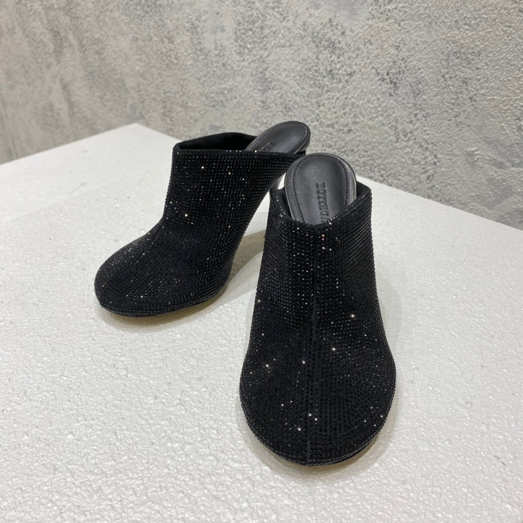 B編織-22S官網秋冬新品 高跟鑽拖 (35-39，40-42可訂製）