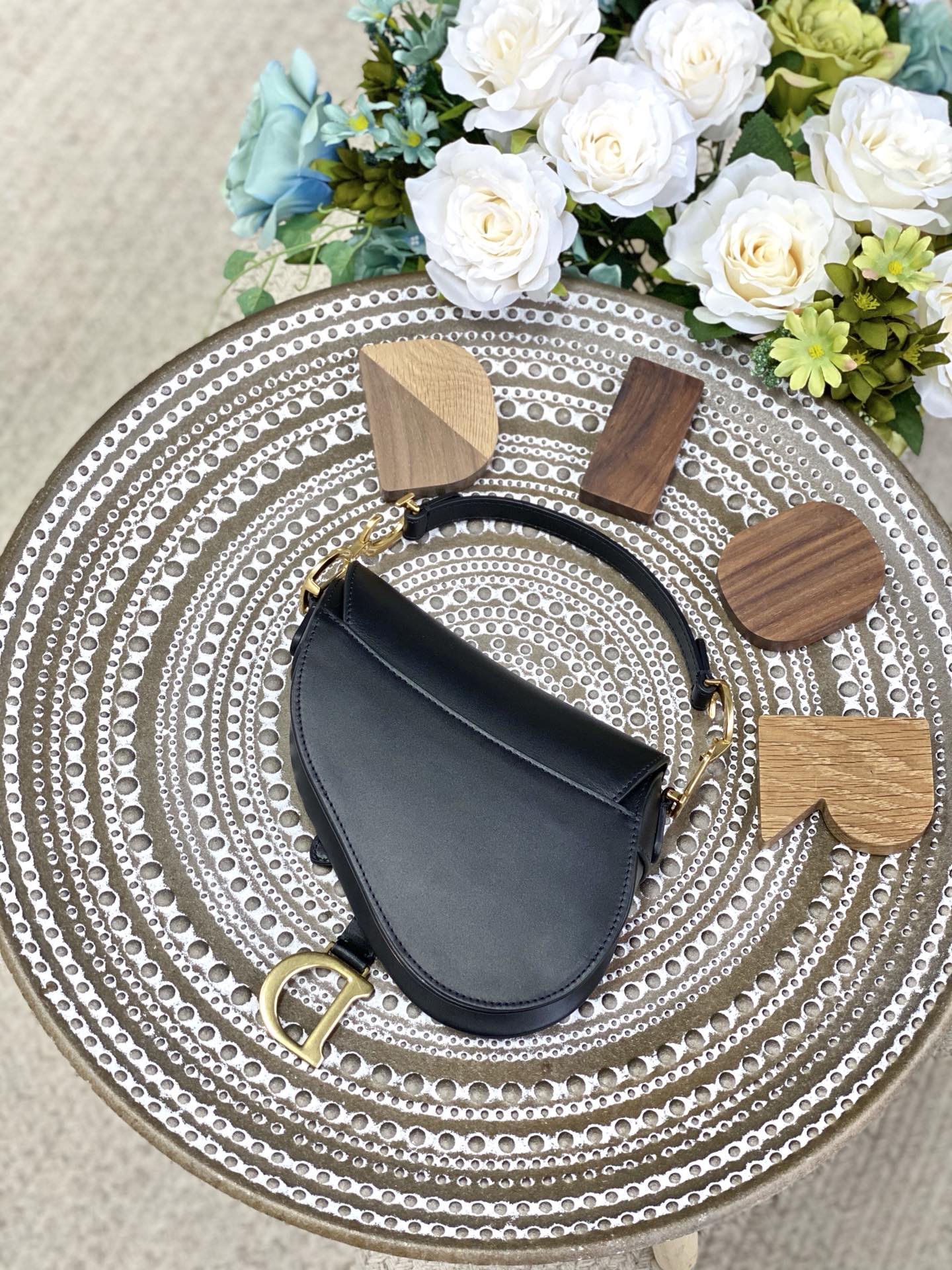 Dior Saddle 馬鞍包-平紋-小號黑色-19.5cm