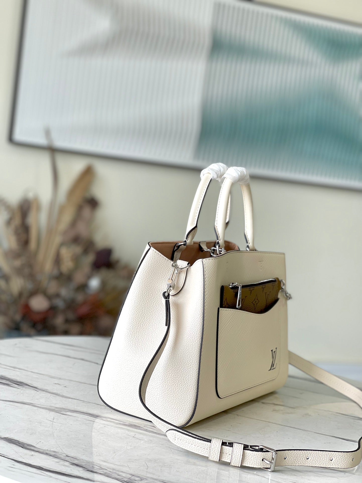 M20520 路L家-Marelle Tote 中號 米色