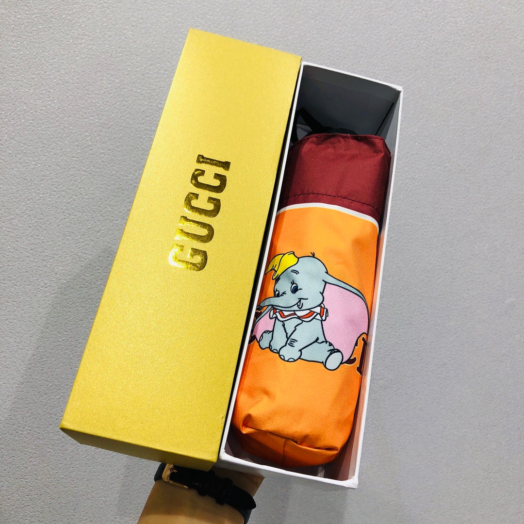 古G家-小飛象聯名款雨傘-橘色