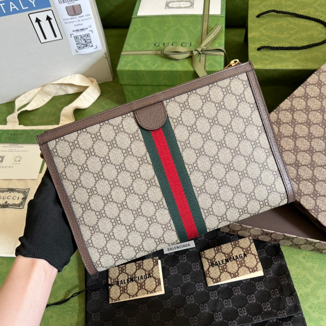 Gucci x Balenciaga 聯名手拿包