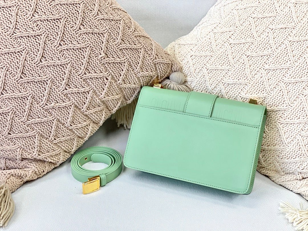 Dior 蒙田 30 Montaigne系列-24cm-牛皮平紋-薄荷綠金扣