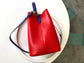 M54366 路L家-LOCKME BUCKET 水波紋系列水桶包 紅色