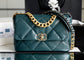 Chanel 19Bag-中號墨綠色