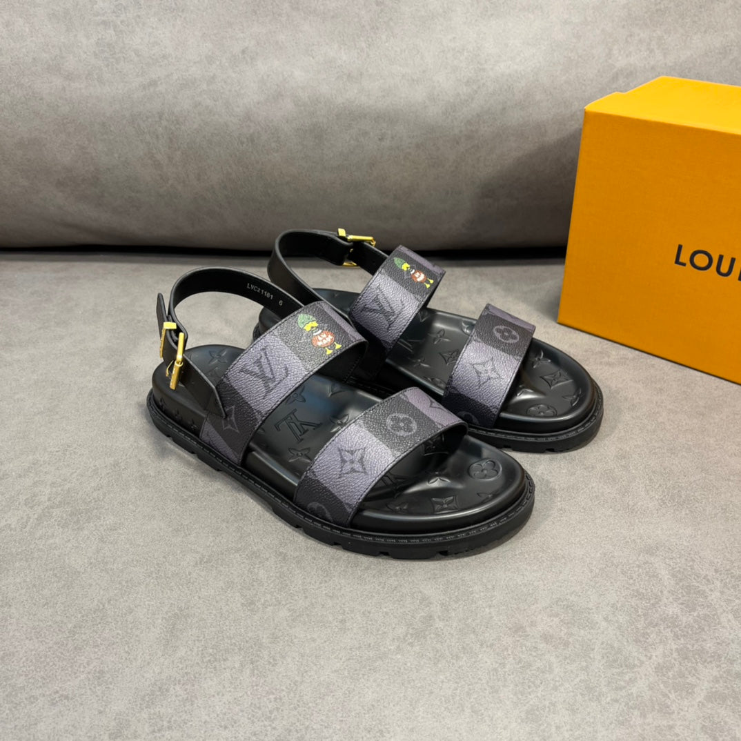 Lou-2022春夏新款 鴨子圖涼鞋