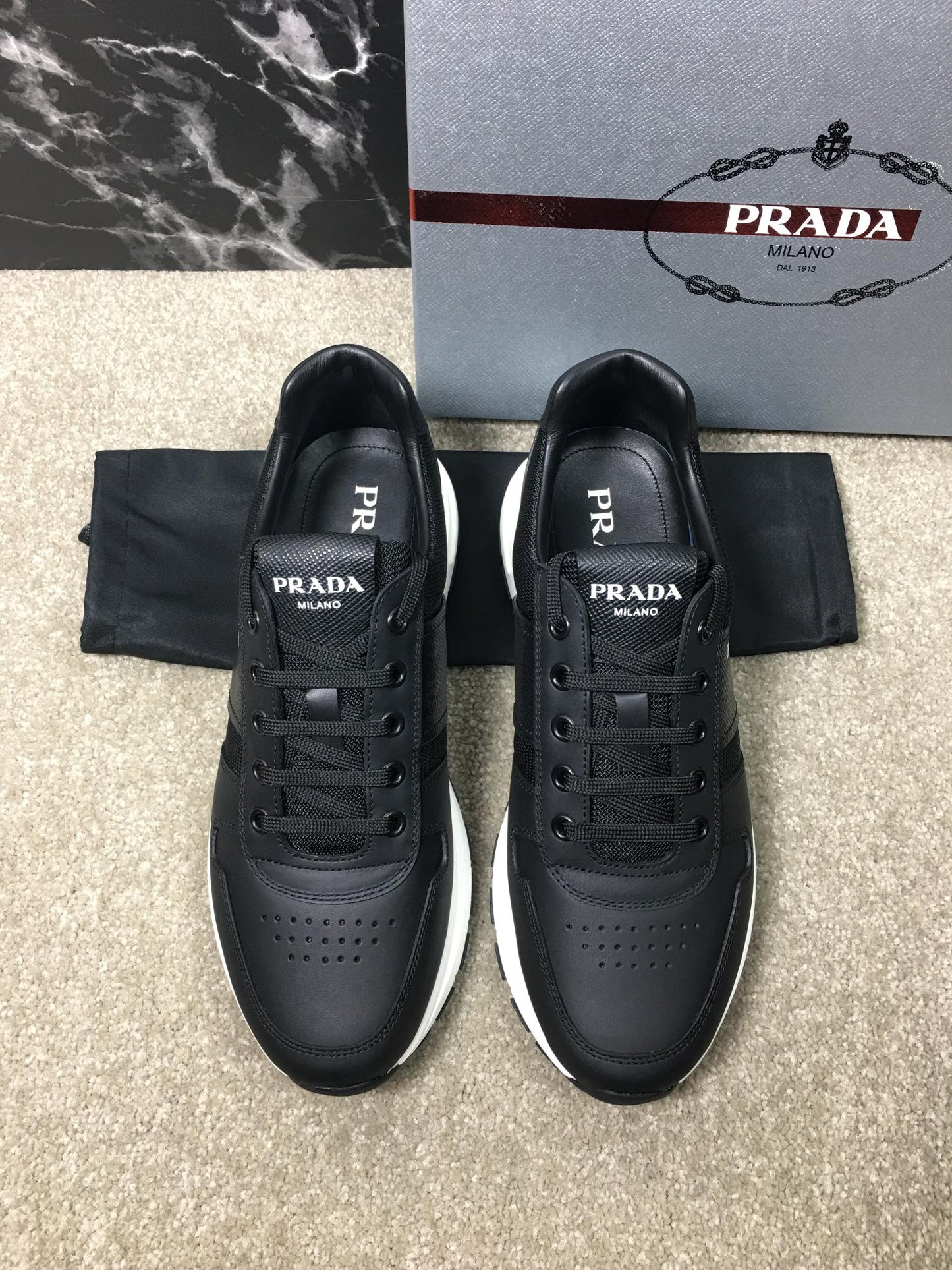 Pra-運動鞋 休閒鞋 黑色