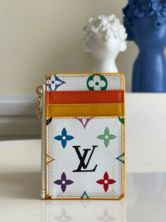 LV 白彩小熊拉鍊零錢包