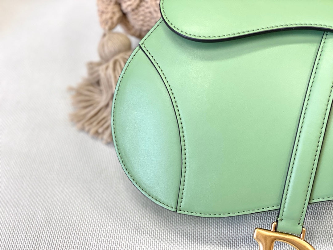 Dior Saddle 馬鞍包-平紋-大號薄荷綠-25.5cm