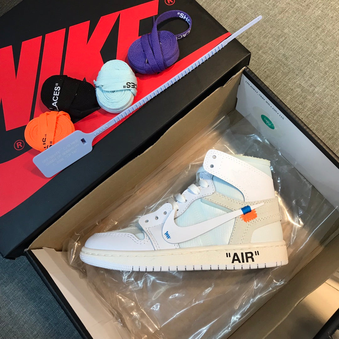N1K-Air Jordan AJ1 高筒板鞋 休閒鞋 白色