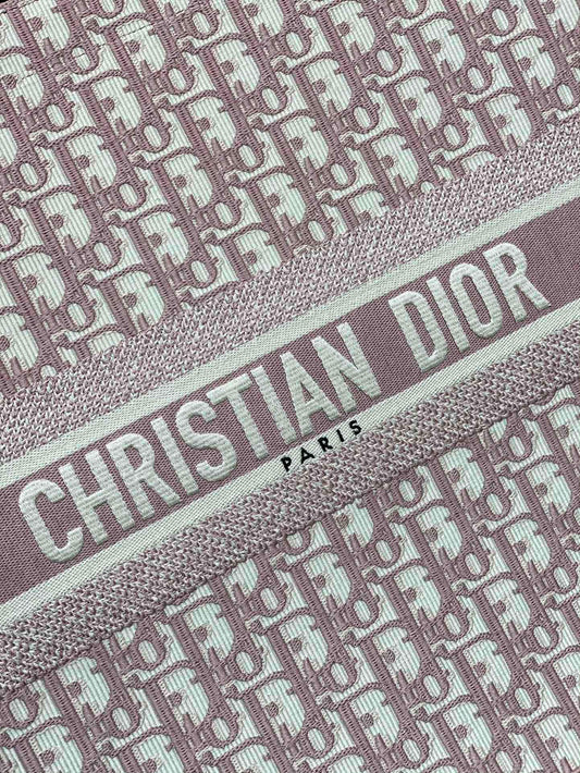 Dior Book Tote-大號41.5cm-粉色老花