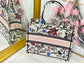 Dior Book Tote-小號36.5cm-月季花