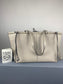 羅L威-Cushion tote 小牛皮 白色