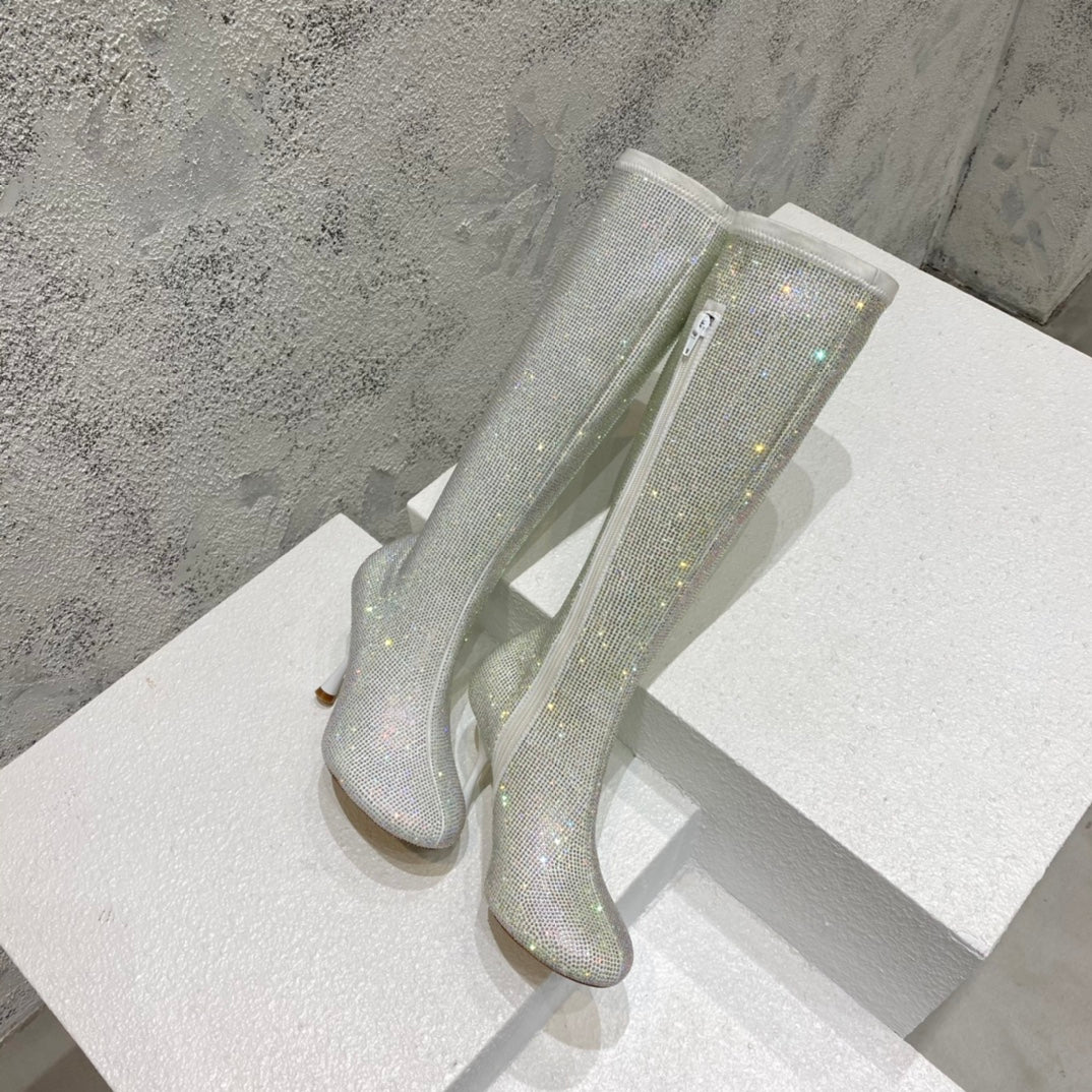B編織-22S官網秋冬新品 高跟鑽靴（35-39，40-42可訂製）