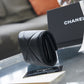 Chanel 19系列三折短夾-黑色